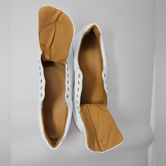 See By Chloe Womens White Leather Sneakers Size 42=12 Lace Up Casual Comfort - Picture 6 of 15